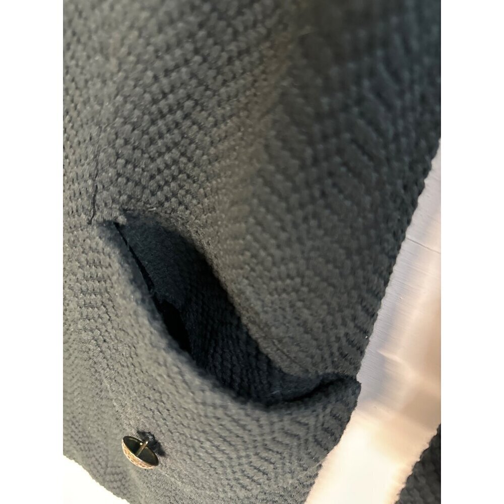 Joan Rivers Women’s XS Black Textured Blazer Gold Tone Buttons Preppy Academia - Picture 4 of 9